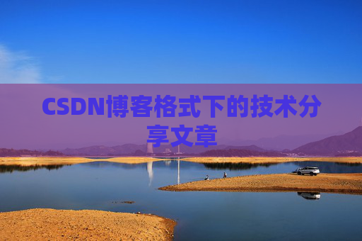 CSDN博客格式下的技术分享文章