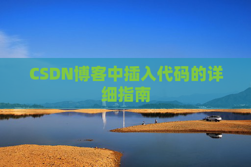 CSDN博客中插入代码的详细指南